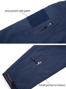 Chaqueta Softshell Profesional para Hombre, Impermeable, con Capucha, Abrigo Largo y Delgado para Invierno, Transpirable, Cortavientos, OEM - Product Image 4