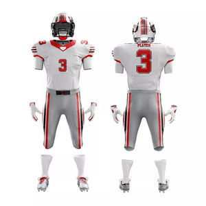 Uniformes de Fútbol Americano para Hombre, de Manga Corta, Verano, Personalizados, al por Mayor, de Alta Calidad, 100% Poliéster, Precio Económico - Product Image 2