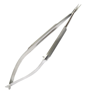 Ciseaux à ressort à long manche Ciseaux à ressort de haute qualité de haute qualité avec lames tranchantes incurvées Extensions de cils confortables - Product Image 2