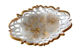 Bol à salade de style ange bleu fait à la main, design de fleur écologique, bol d'ombrage en résine époxy, stockage de fruits à usage multiple, option cadeau - Product Image 6