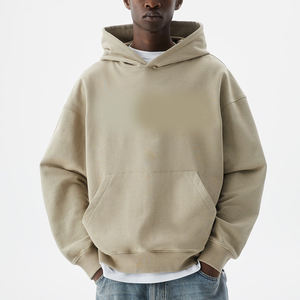 Winter Custom Made Breathable Hooodie 100% Cotton Embroidery Men's Custom Sweatshirts Drop Shoulder Over Sized <b>Waterproof</b> <b>Hoodie</b> - Product Image 3