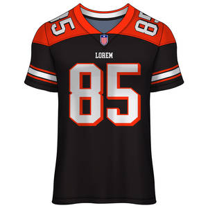 เสื้อฟุตบอลอเมริกันแบบขายส่งสั่งทำพิเศษ เสื้อรักบี้ตาข่ายระบายอากาศเย็บติดกัน ชุดยูนิฟอร์มพิมพ์ลายดิจิทัล ชุดทีมไซส์ใหญ่พิเศษ - Product Image 1