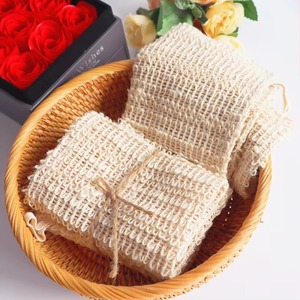 Toalla de calidad Premium Toalla de algodón Lino Facial Sisal Paño de lavado Toalla de spa Toalla de masaje exfoliante corporal de cáñamo - Product Image 5