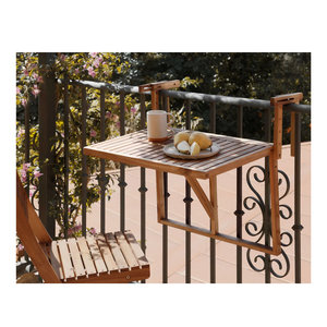 Table de repas pliable, durable et facile à transporter pour l'extérieur, table moderne en acacia Minh Phuoc, table suspendue pour balcon et cour - Product Image 6