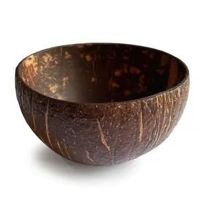 Cuenco redondo de coco biodegradable Ecológico 100% Cuenco de batido de cáscara de coco real para vajilla - Product Image 5