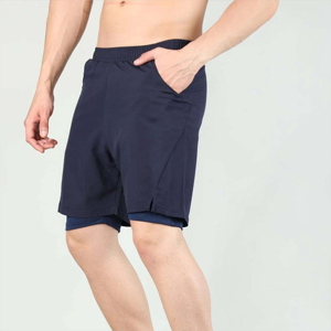 Short d'entraînement 2-en-1 de qualité supérieure pour hommes-confortable et durable, idéal pour les entraînements et les vêtements décontractés Short double couche pour hommes OEM - Product Image 2