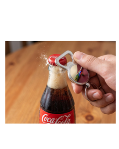 South African Cricket Sports 2-in-1 Plated Stainless Steel Bottle Opener <b>Keyring</b> Fashion Trend Personalized National Office Gift - Product Image 3