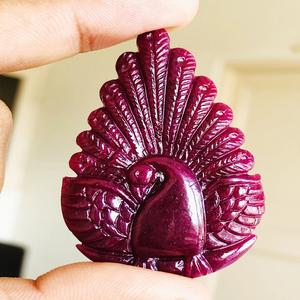 NATUREL NON CHAUFFÉ NON TRAITÉ RUBIS PAON SCULPTURE AVEC SUPERBE QUALITÉ SPÉCIALEMENT UTILISÉ POUR LA FABRICATION DE PENDENTIFS ET D'AUTRES BIJOUX - Product Image 6