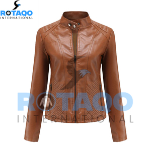 Chaqueta de Cuero para Mujer, Nueva Moda, Chaqueta de Cuero Cortavientos, Gran Venta - Product Image 1