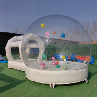Maison à bulles gonflable transparente en PVC de 3m, 4m, 5m, avec fond rebondissant pour les fêtes