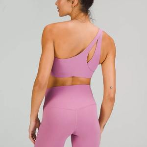 High Quality Women's Workout Gym <b>Set</b> <b>Seamless</b> Yoga Sports Bra <b>and</b> High Waist Fitness <b>Legging</b> Above Knee Length Drop Shoulder - Product Image 3