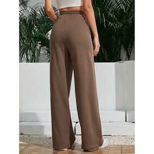 2025 Premium quality Breathable wide leg baggy <b>trousers</b> <b>for</b> <b>women</b> High waisted all season baggy <b>trousers</b> <b>for</b> <b>women</b> - Product Image 2