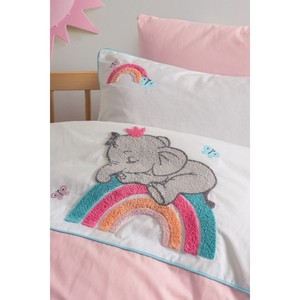 Juego de Ropa de Cama para Bebé Bordado con Diseño de Caja de Algodón, Estilo Jacquard Rosa de la Suerte, Tela 100% Algodón, Patrón de Personajes Tejidos, Relleno de Seda - Product Image 1