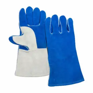 Gants en cuir de vachette de construction extrême à haute température Gants de sécurité industriels renforcés en TPR de taille XL - Product Image 1