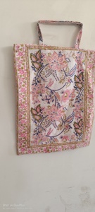 Tay khối in bông bãi biển túi bông lớn GYPSY Tote PURSE Bohemian Carry Vai Túi - Product Image 2