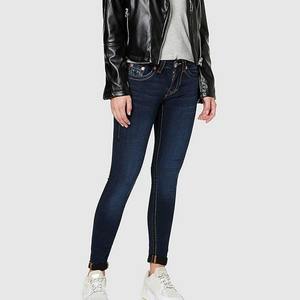 Nuevas llegadas Precio al por mayor Pantalones de mezclilla para mujer Pantalones vaqueros ajustados de cintura media para mujer Diseño de marca personalizado Jeans de mujer - Product Image 2