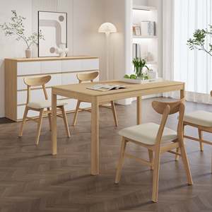 Marble Extendable Dining <b>Table</b> Set for Home <b>Bar</b> & <b>Kitchen</b> - Product Image 1