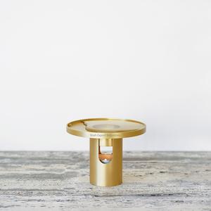 Brûleur à huile or en laiton cristal diffuse brûleur à huile essentielle décoratif brûleur à cire d'encens utilisation pour la maison SPA aromathérapie - Product Image 3