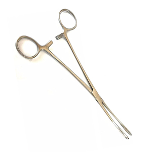 Pinzas Quirúrgicas para Esponjas MEDIHEAL SURGICAL CORPORATION, Modelo MMSC-H-5154, 10 Pulgadas, Curvas, Dentadas, Acabado Mate, Acero Inoxidable Alemán - Product Image 3