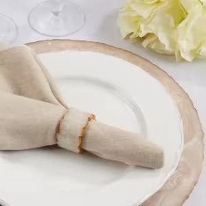 Handmade resin <b>napkin</b> <b>rings</b> with elegant traditional style for upscale dining and formal table setting - Product Image 4