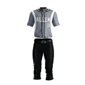 Haute qualité personnalisé Baseball Jersey uniforme blanc en gros Baseball t-shirts 100% polyester col enfants Baseball ensembles - Product Image 1