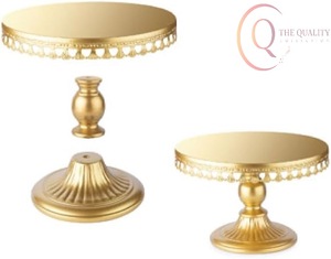 Base para Pastel Decorativa de Metal con Acabado Premium, Ideal para Mostradores de Panadería y Exhibiciones de Celebraciones - Product Image 3