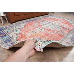 Alfombra Vintage, Alfombra Turca de 5.3x9 pies, Alfombra Roja de Lana Sólida - Product Image 4