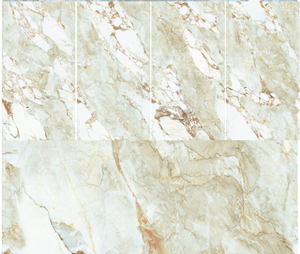 Échantillon gratuit 600x1200mm Carreaux émaillés polis de luxe en or noir Carrelage de sol en porcelaine pour salon - Product Image 1