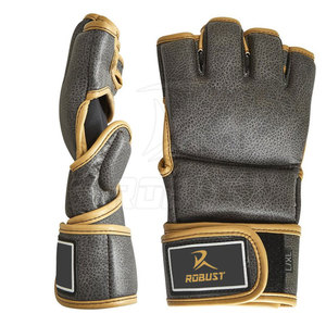 Guantes de MMA de Cuero para Entrenamiento Físico y Boxeo con Cierre de Gancho y Bucle, Palma Antideslizante, Opciones Personalizables - Product Image 6