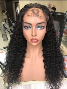 วิกผมคนผิวหนังชั้นนอกแบบอินเดียทำจากลูกไม้ด้านหน้าผมมนุษย์ดึงสองชั้นทรงตรงมีคุณสมบัตินุ่มเป็นลอน - Product Image 4