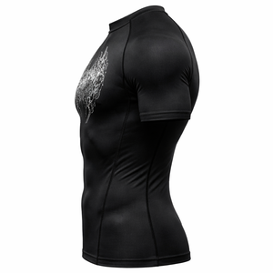 Camiseta Deportiva de Compresión para Hombre, Diseño Moderno, Manga Corta, 180 Gramos, Cuello Redondo, Tejido de Verano, Ajuste Slim, Ideal para Gimnasio - Product Image 4