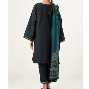 Traje Bordado para Mujer, Uso Personalizado, Colección Festival Eid, Proveedor Mayorista, Traje Bordado a Mano para Mujer, Moda Boutique - Product Image 3