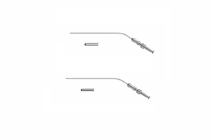 Tube d'aspiration chirurgical à angle de 30 degrés, 190 mm, base d'instruments chirurgicaux avec plusieurs tailles - Product Image 3