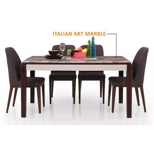 Ensemble de salle à manger en marbre italien NAPLES 6S - Product Image 3
