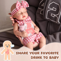 Poupée Bébé Reborn Réaliste Faite à la Main en Silicone Intégral Babeside Lucy de 16 ou 12 Pouces, qui Fait Pipi Après avoir Bu de l'Eau, Endormie