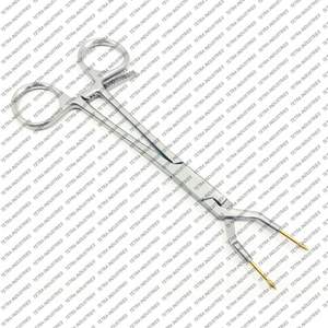 Pinces Keramo Grip 14,5 cm, porte-crown droit, manuel, acier inoxydable, inserts de maintien en diamant, instruments chirurgicaux de classe I - Product Image 6