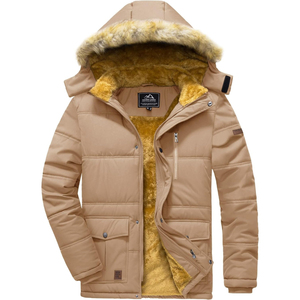 <b>Men's</b> Cotton-padded Hooded <b>Jacket</b> <b>Lightweight</b> Casual Autumn/winter Trendy Youth <b>Jacket</b> <b>Men</b> Zipper Hooded - Product Image 1