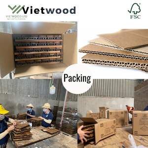 Dalles de terrasse en bois contemporaines durables, bois d'acacia, emboîtables, antidérapantes, imperméables, lisses, revêtement de sol pour patio - Product Image 5