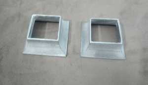 ฝาครอบฐานราวราวสำหรับราวติดตั้งฐานอะลูมิเนียมสี่เหลี่ยมสีดำเคลือบผง - Product Image 5