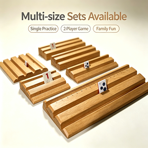 Soportes de Bambú para Mahjong con Logotipo Personalizado OEM, Regla de Bambú Grabada para Mesa de Mahjong Americano, Suministro al por Mayor - Product Image 3