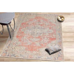 Tapis imprimé à motif tribal, style turc, motif médaillon, décoration de salon, tapis en chenille - Product Image 3