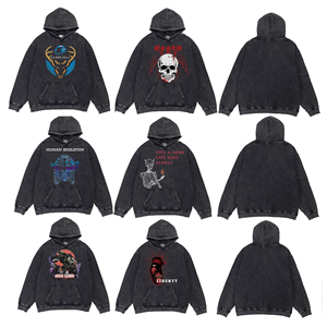 Sweat à capuche en molleton de coton 100% pour homme, style streetwear, personnalisable, séchage rapide, respirant - Product Image 6