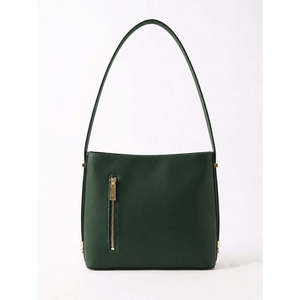 Sac à bandoulière structuré en cuir Ruga véritable fabriqué en Italie - Style bohème chic pour femme - Product Image 2
