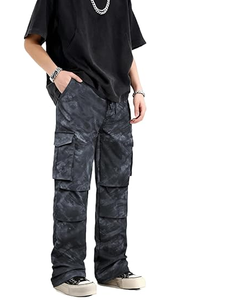 Pantalones Cargo Holgados para Hombre, Estilo Camuflaje, Pierna Ancha, a la Moda - Product Image 4