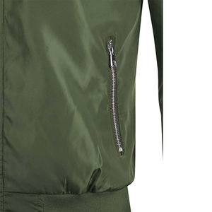 Chaqueta Bomber de invierno Premium para hombre, lona, construcción pesada, cálida, acolchada, con capucha, transpirable, bordado frontal para estilo - Product Image 5