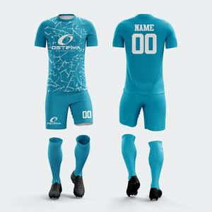 Custom Printed Front Soccer Jersey <b>Shorts</b> Set High Quality Breathable Anti-Bacterial Quick Dry 100% <b>Polyester</b> Uniform Custom - Product Image 1