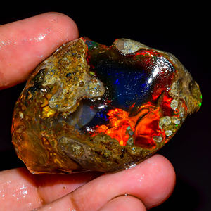 โอปอลเอธิโอเปียนดิบ, โอปอลเอธิโอเปียอัญมณีหยาบ, โอปอลไฟฉูดฉาด, อัญมณีโอปอลธรรมชาติ, อัญมณีหลวม, 131 ct. R-306 - Product Image 4