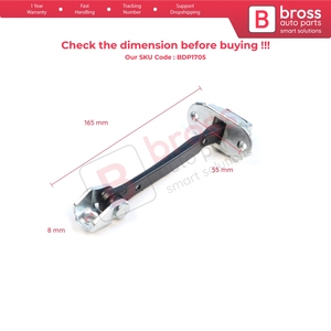 Charnière de porte arrière double cabine BDP1705 avec butée de freinage et limiteur pour Transporter T5 Double Cab 2003-2015 Plateforme/Châssis - Product Image 5
