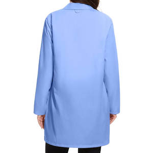 Venta al por mayor de mujeres batas de laboratorio de algodón de ajuste profesional OEM mujeres batas de laboratorio de manga larga uniformes médicos - Product Image 3