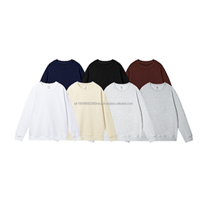 Sudadera con Cuello Redondo Personalizada al por Mayor, Sudadera de Alta Calidad en Color Liso, Sudadera Holgada para Hombre y Mujer - Product Image 3